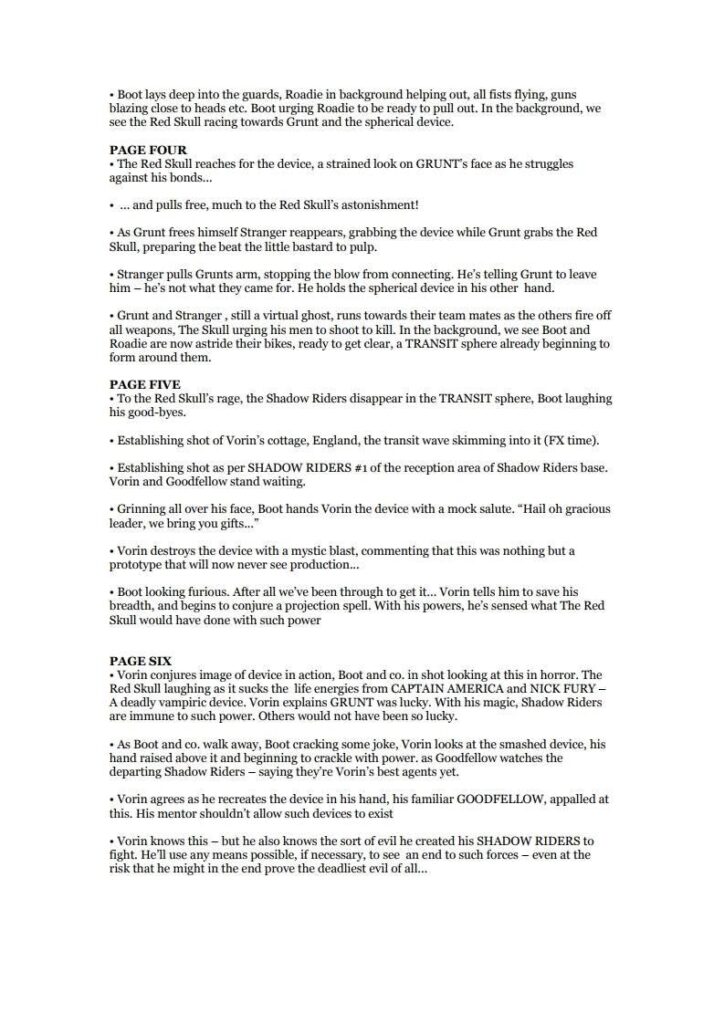 Shadow Riders, a six page story, by John Freeman, Page 2