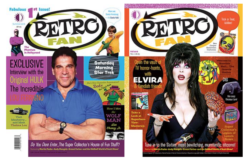 RetroFan magazine covers #1 and #2