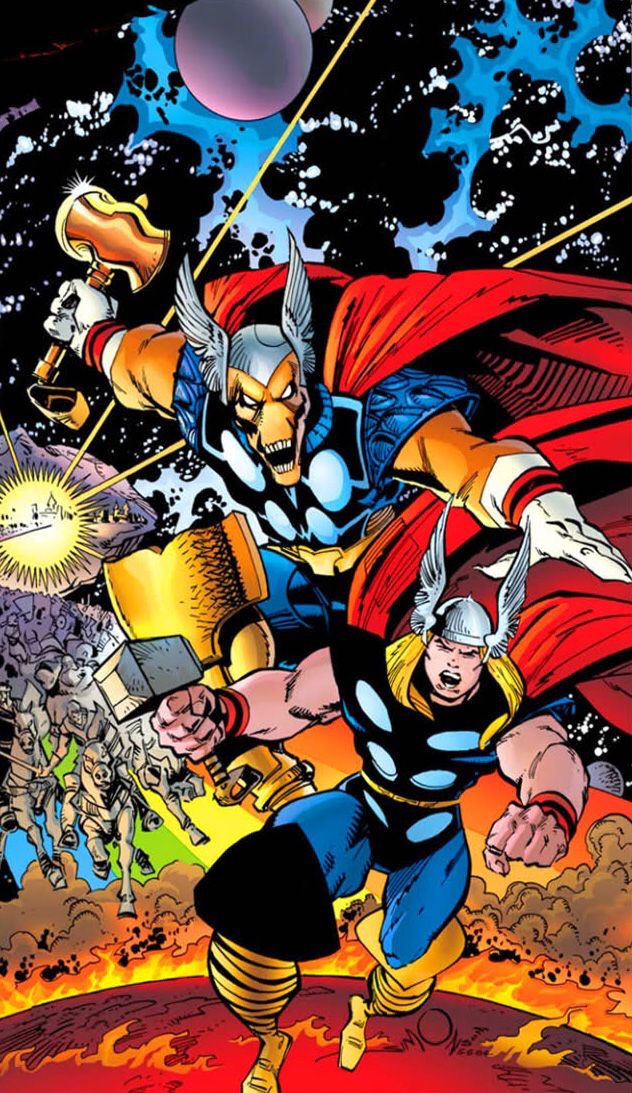 Beta Ray Bill and Thor by Walt Simonson © Marvel