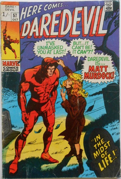 Daredevil #57 - UK Cover 