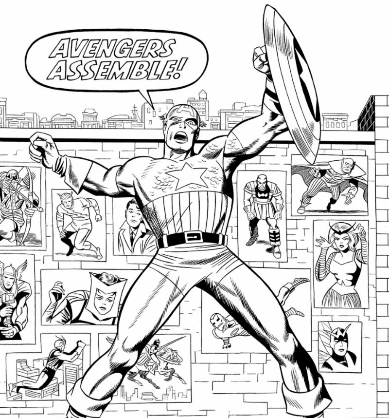 The Art of The Avengers and Other Heroes - Jack Kirby - Avengers Assemble