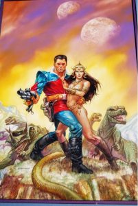 Dave Dorman's cover for the Quality "Turbo Jones - Pathfinder" one shot published in 1991, on sale over at Comic Art Fans.