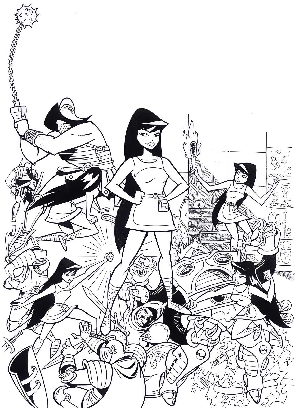 Jimmy Hansen’s take on Mandy comic character “Valda”, for the 2002 Mandy annual