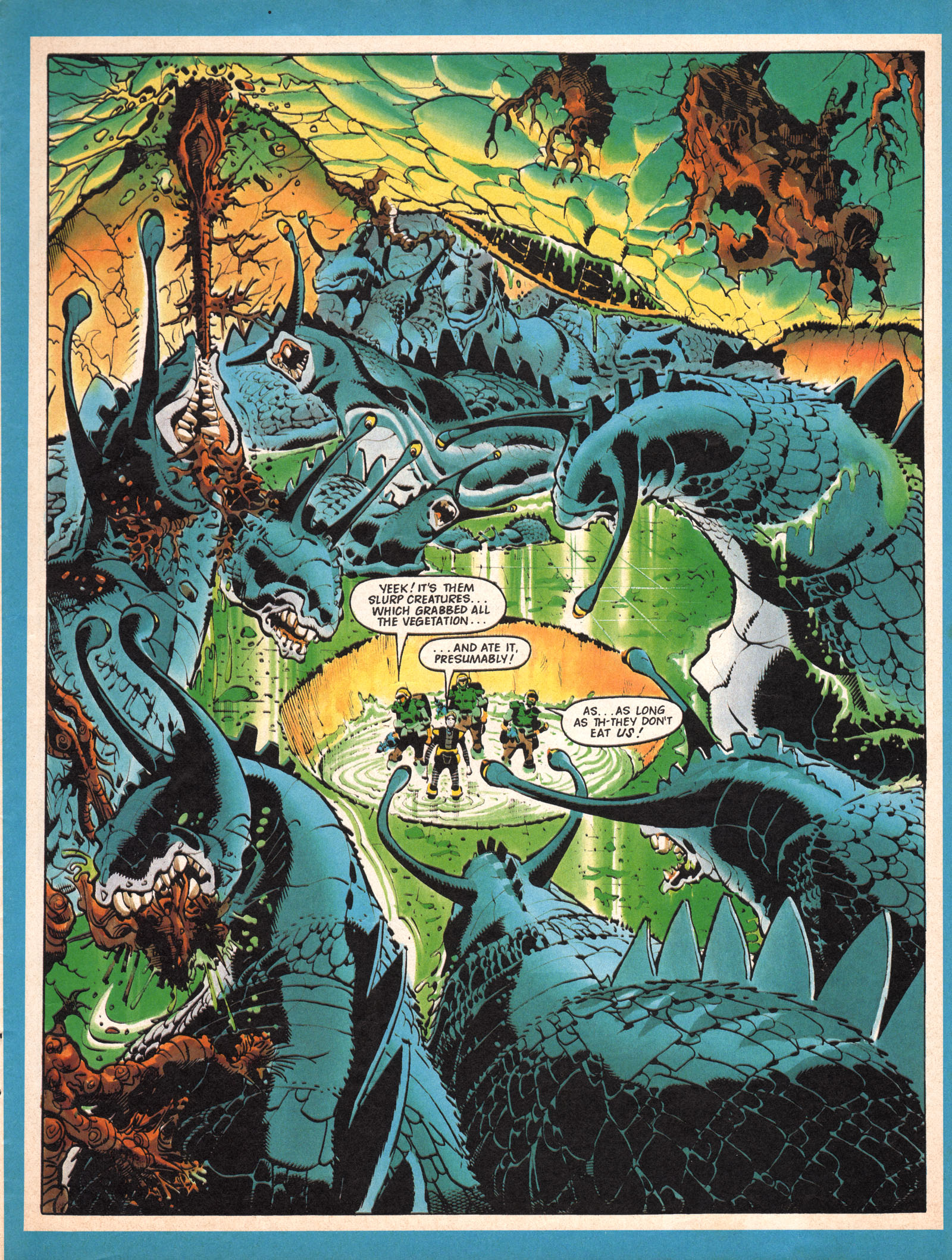 A page from "Joe Alien" from Wildcat Issue 10. Art by Ron Smith