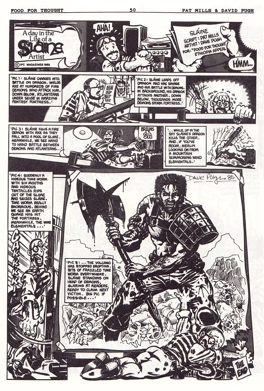 Food for Thought - strip by Pat Mills & David Pugh