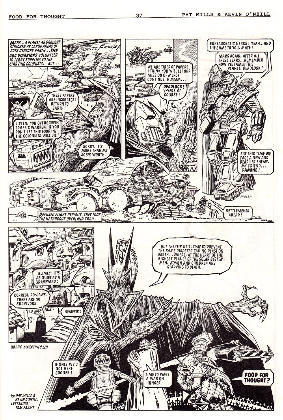 Food for Thought - strip by Pat Mills & Kevin O’Neill