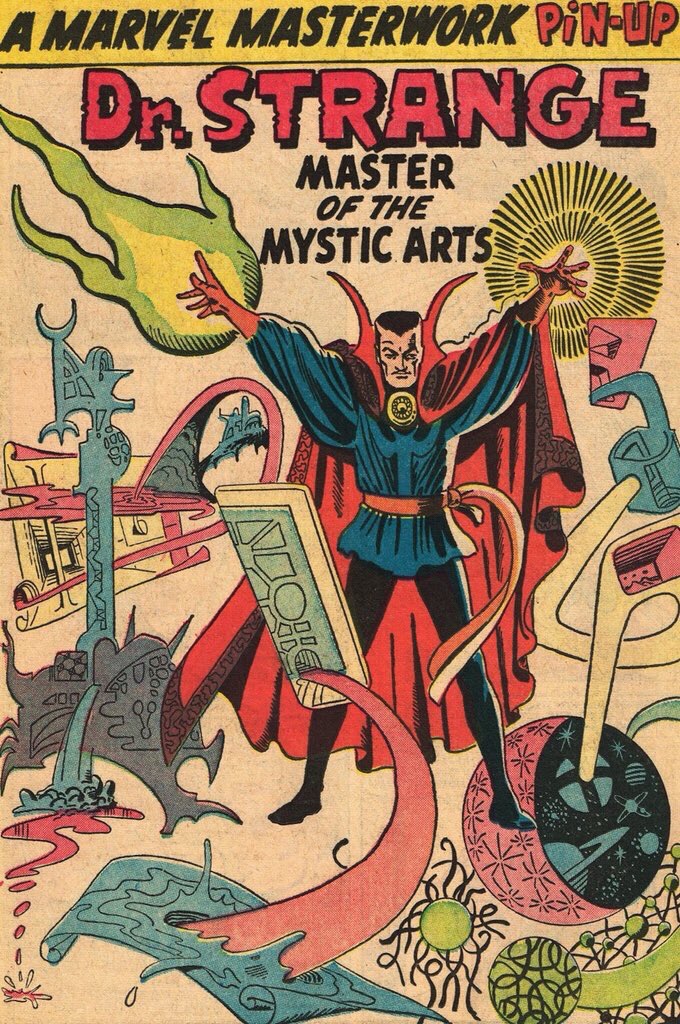 Marvel Masterwork Pin-Up - Doctor Strange (art by Steve Ditko)