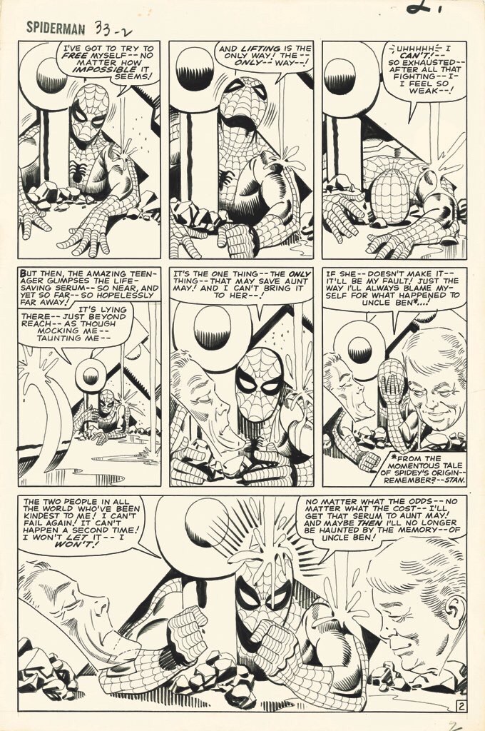 Spider-Man battles inner demons in The Amazing Spider-Man #33. Art by Steve Ditko
