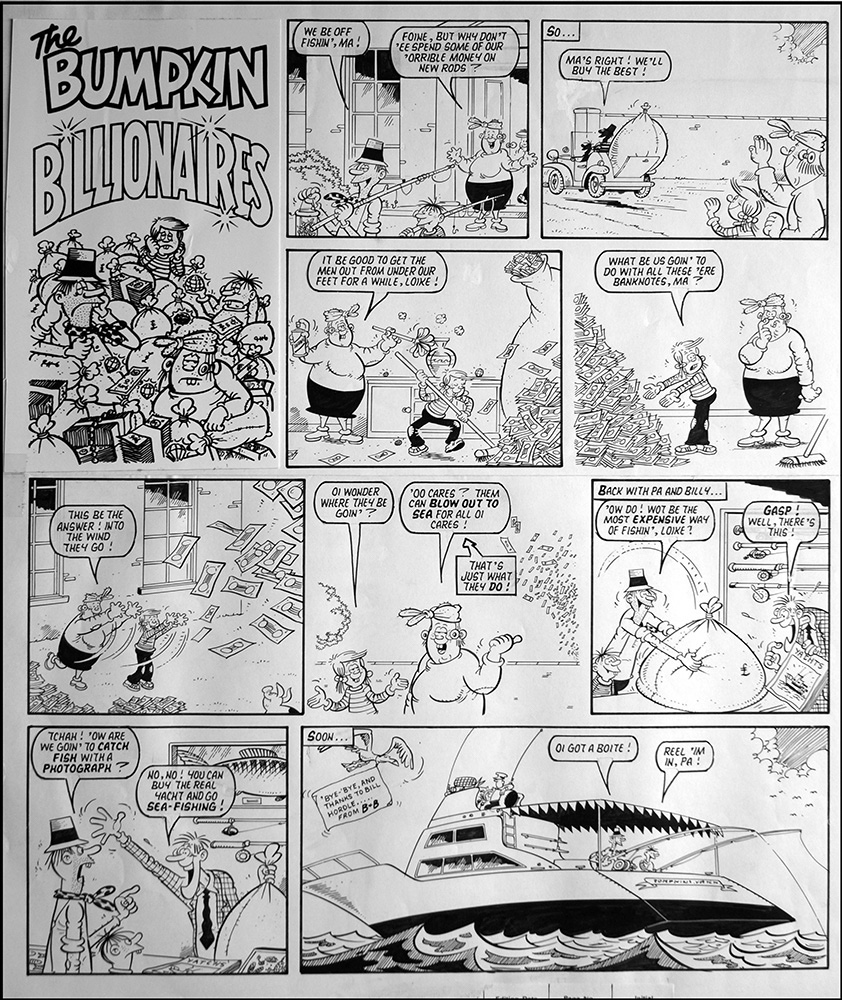 Whizzer and Chips - Bumpkin Billionaires drawn by Jimmy Hansen
