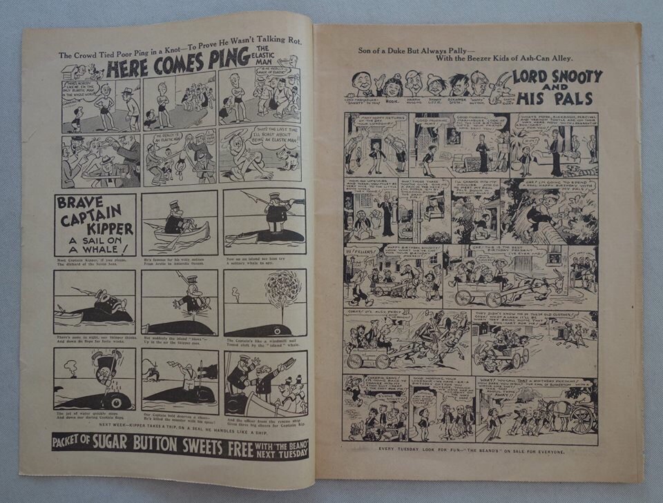 Beano Number One - cover dated 30th July 1938 (Phil Comics copy, 2018 auction item)