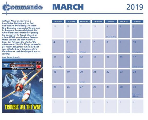 Commando Calendar 2019