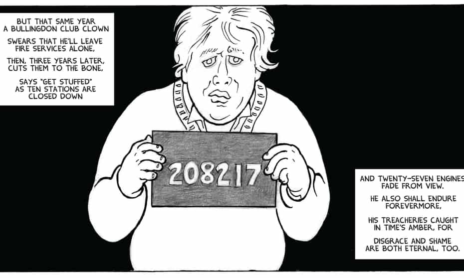 A panel from 24 PANELS - “If Einstein’s Right …” written by Alan Moore