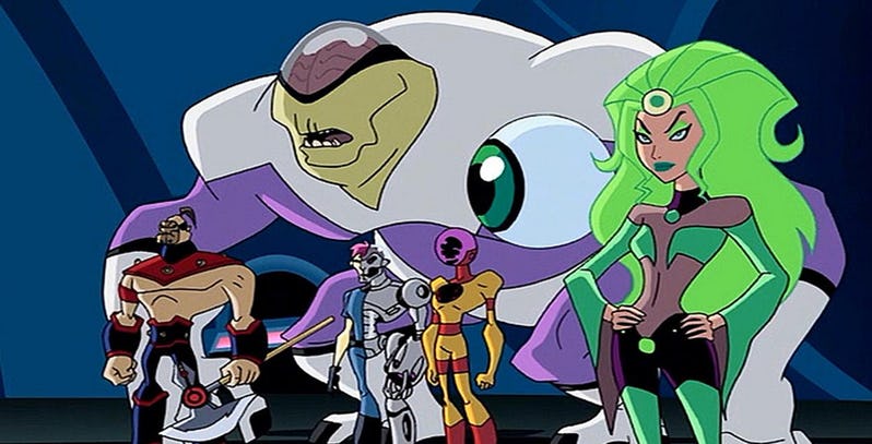 The Fatal Five as they appeared in the Legion of Super Heroes animated series and an episode of Justice League Unlimited. 