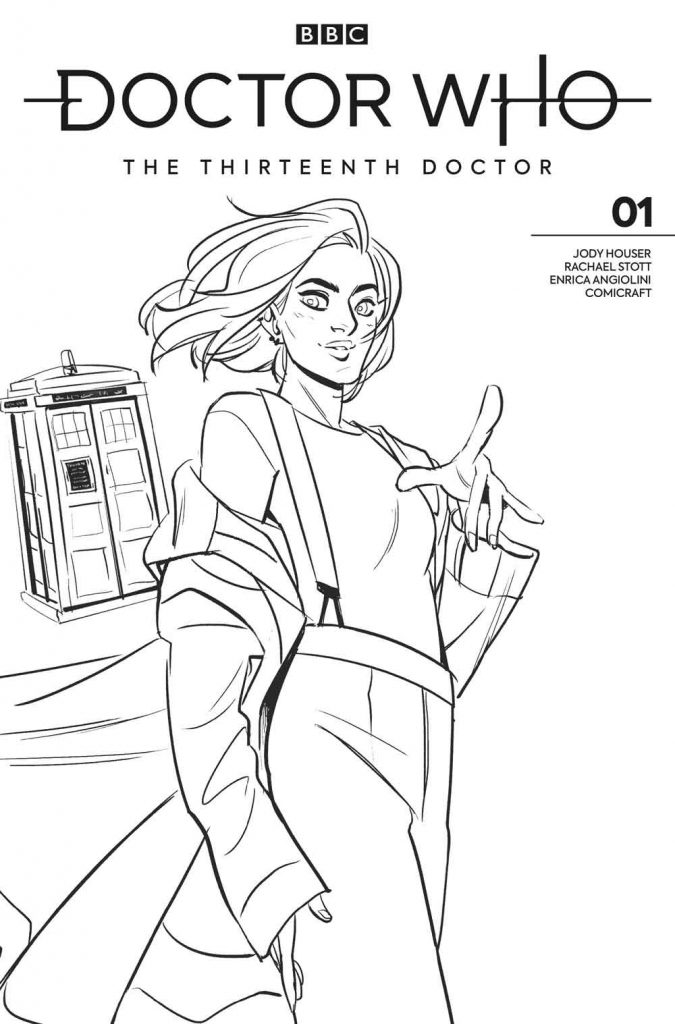 Doctor Who: The Thirteenth Doctor #1 - Cover L - Black and White - Babs Tarr Art