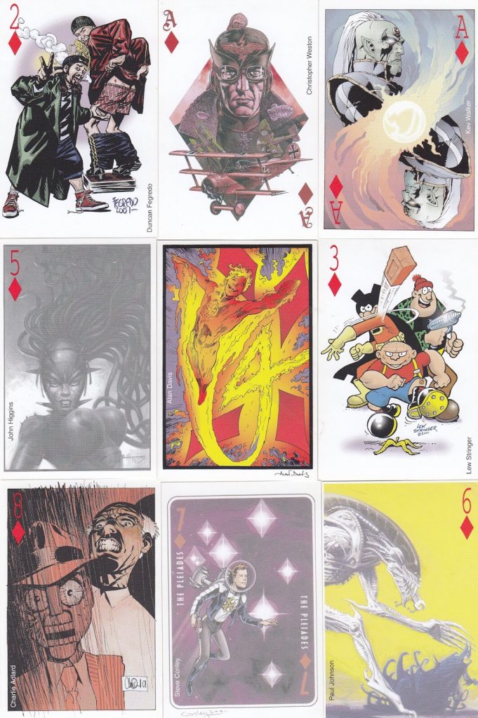 Comics 2001 - Charity Deck of Cards - Diamonds