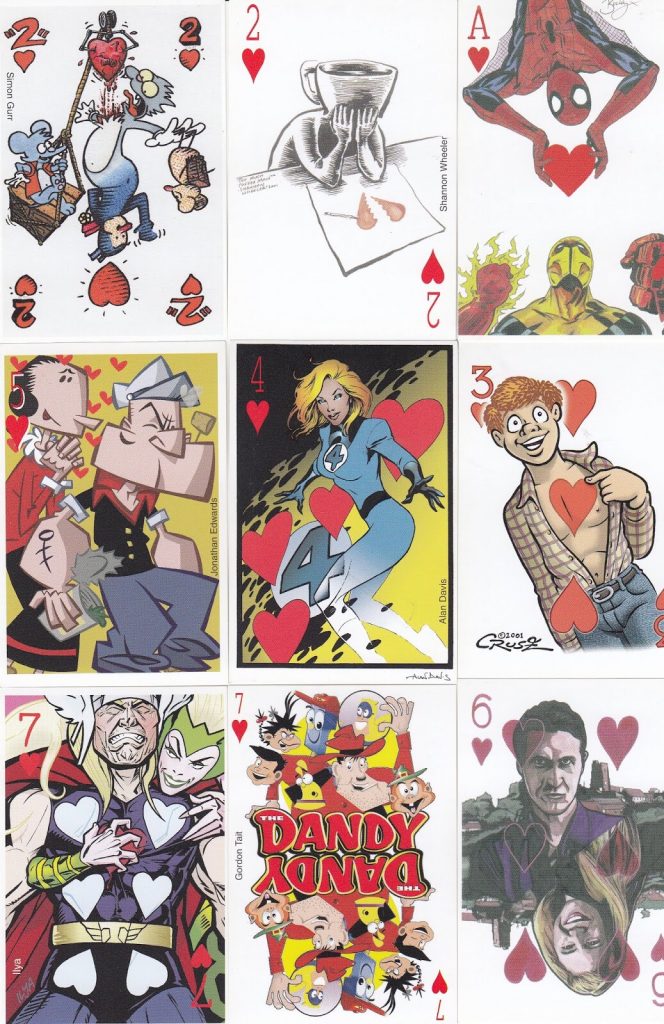 Comics 2001 - Charity Deck of Cards - Hearts
