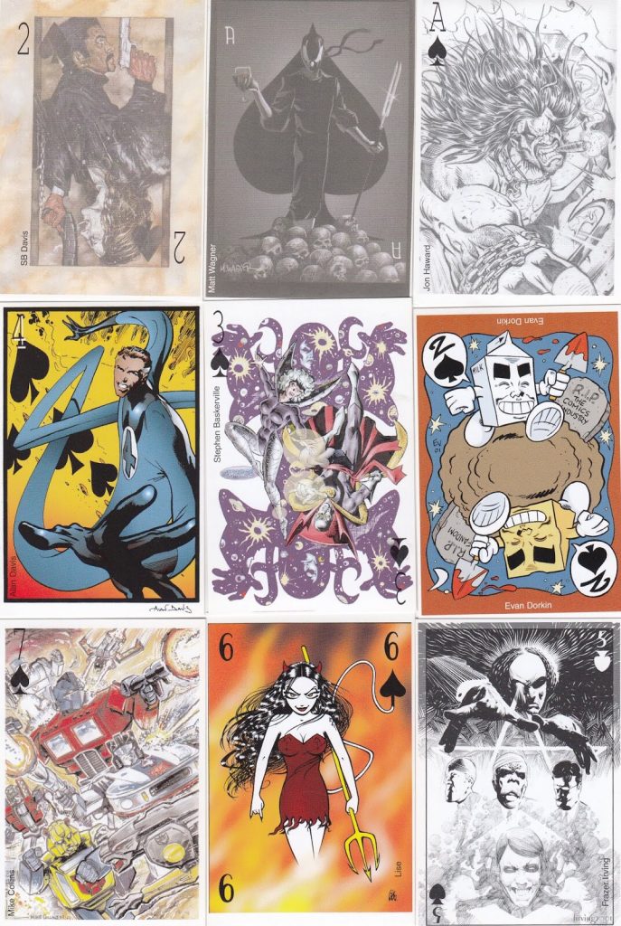 Comics 2001 - Charity Deck of Cards - Spades