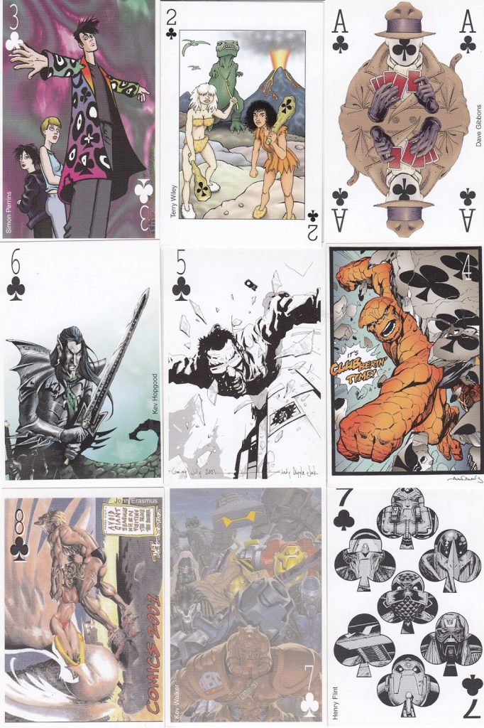 Comics 2001 - Charity Deck of Cards - Clubs