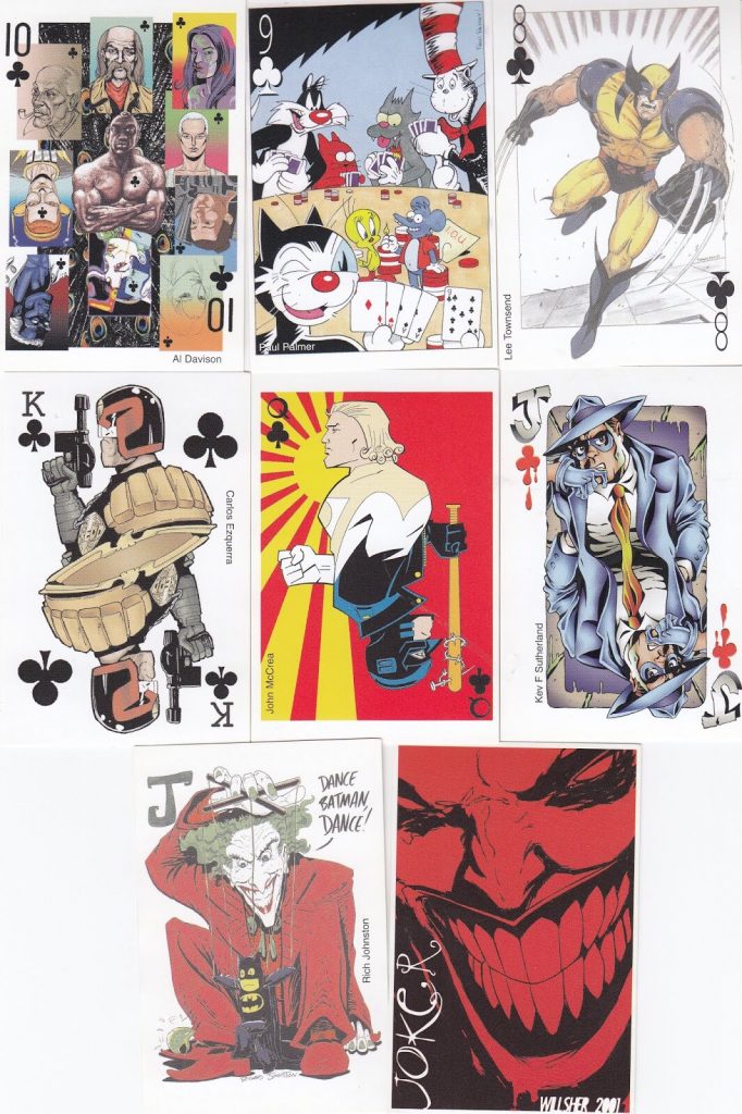 Comics 2001 - Charity Deck of Cards - Clubs