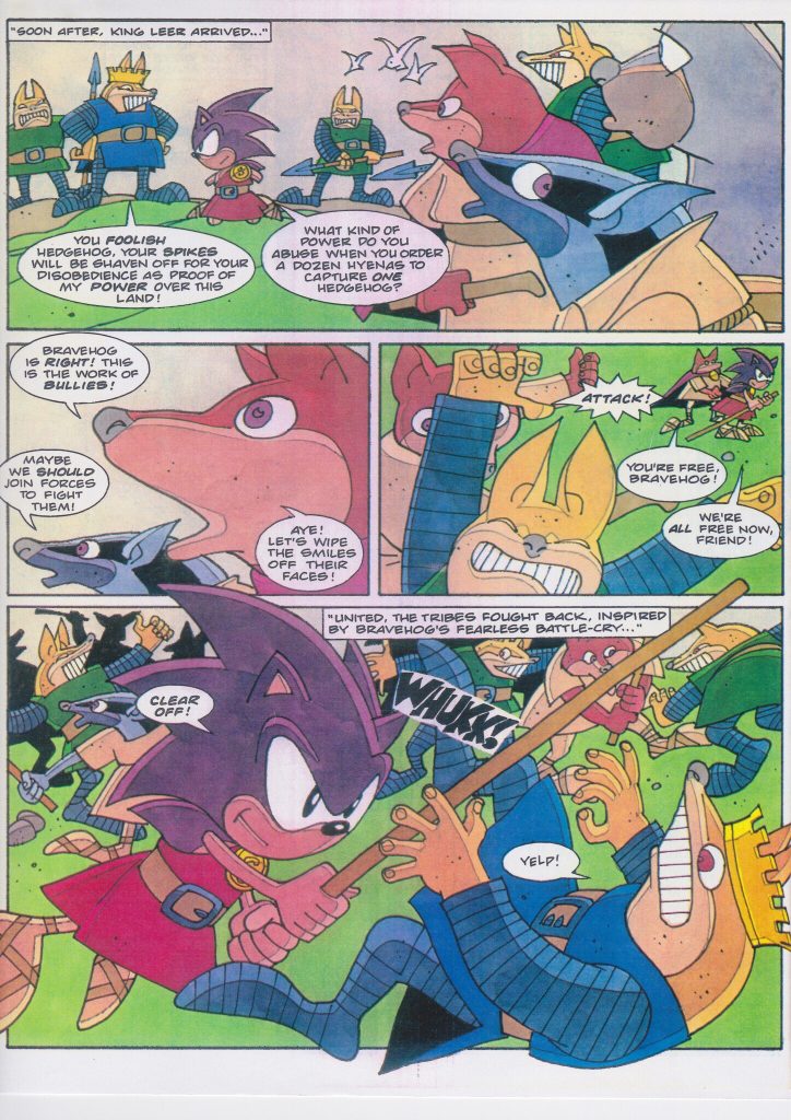 Scottish influences abound in the seven-part Sonic the Comic strip 