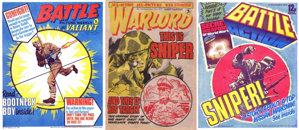 Three inspirational British war comics of yesteryear that prompted the look of Graeme Neil Reid's "Red Devil" Commando cover