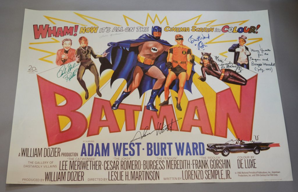Signed Batman Film Poster