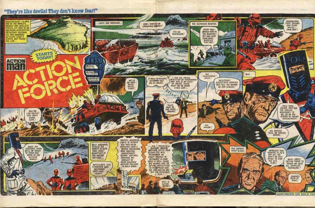 Action Force arrives in Battle, in the issue cover dated 4th June 1983