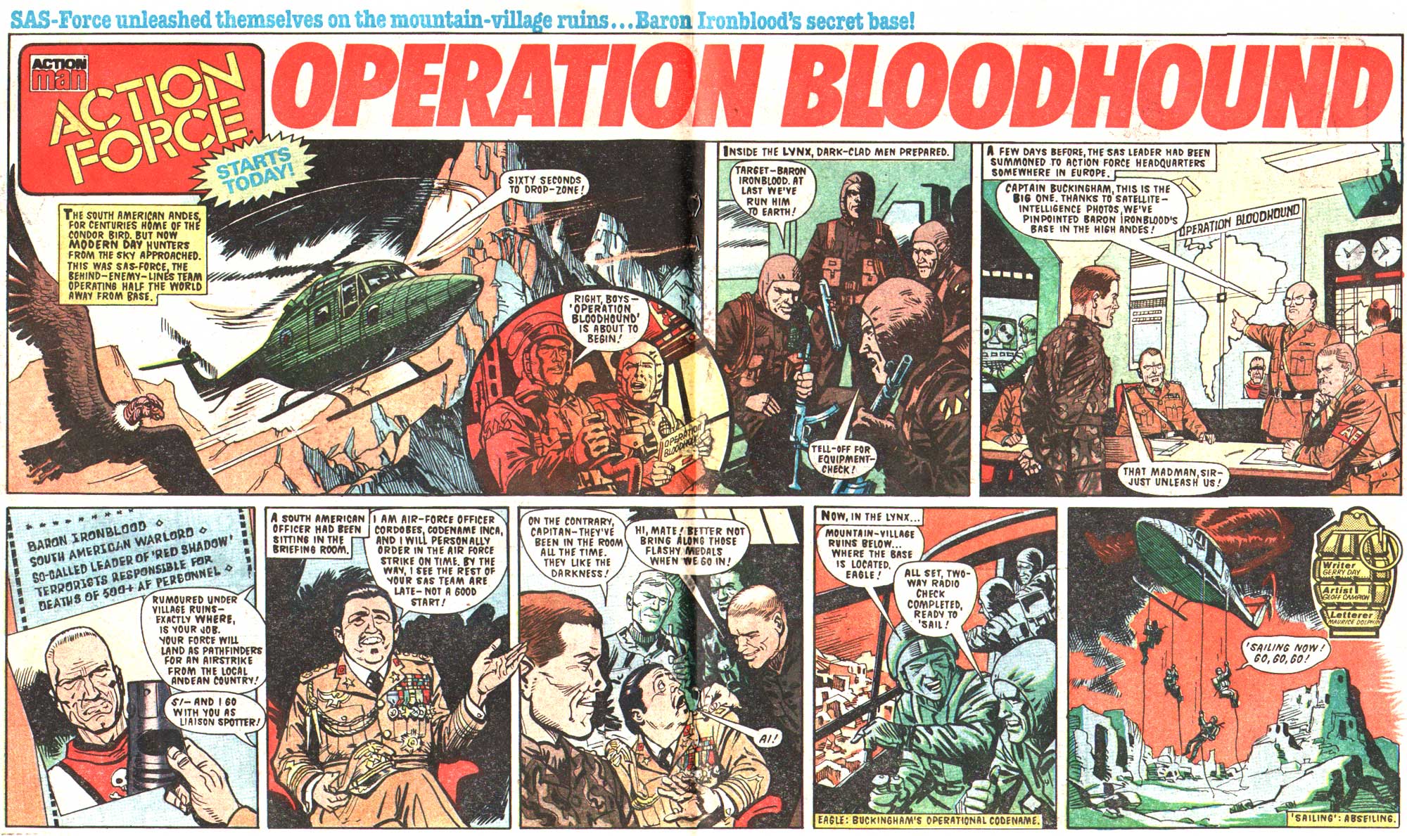 "Operation Bloodhound" from Battle Action Force - cover dated 8th October 1986