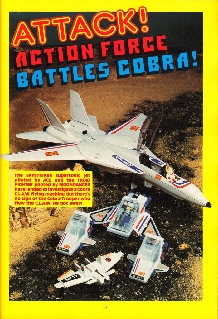 An Action Force photo feature from the IPC-published 1987 Battle Action Force annual