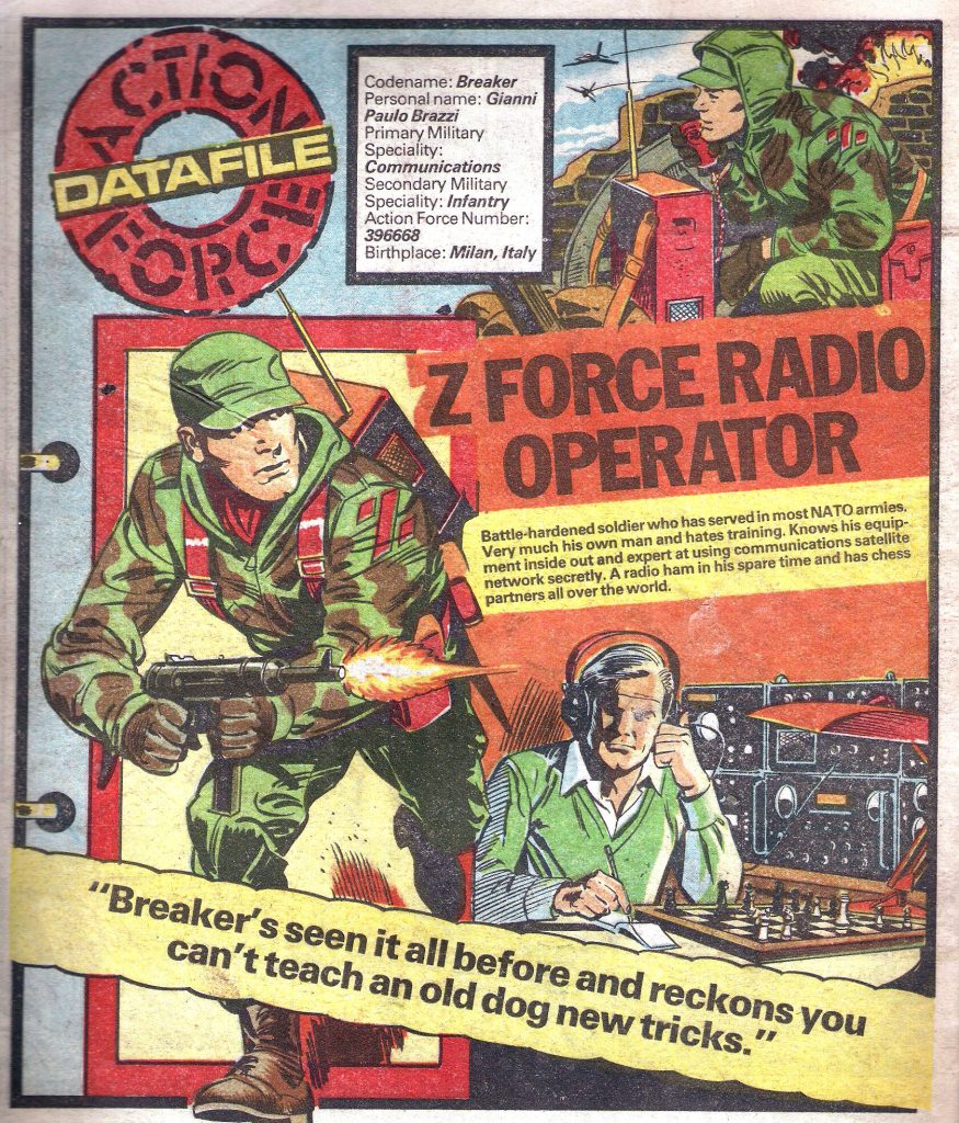 One of the many popular Action Force Data Files