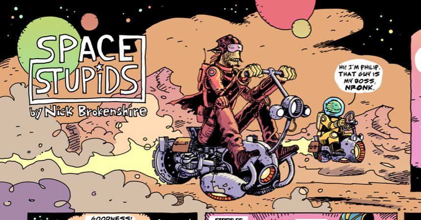 Space Stupids by Nick Brokenshire, for GOOF! #1