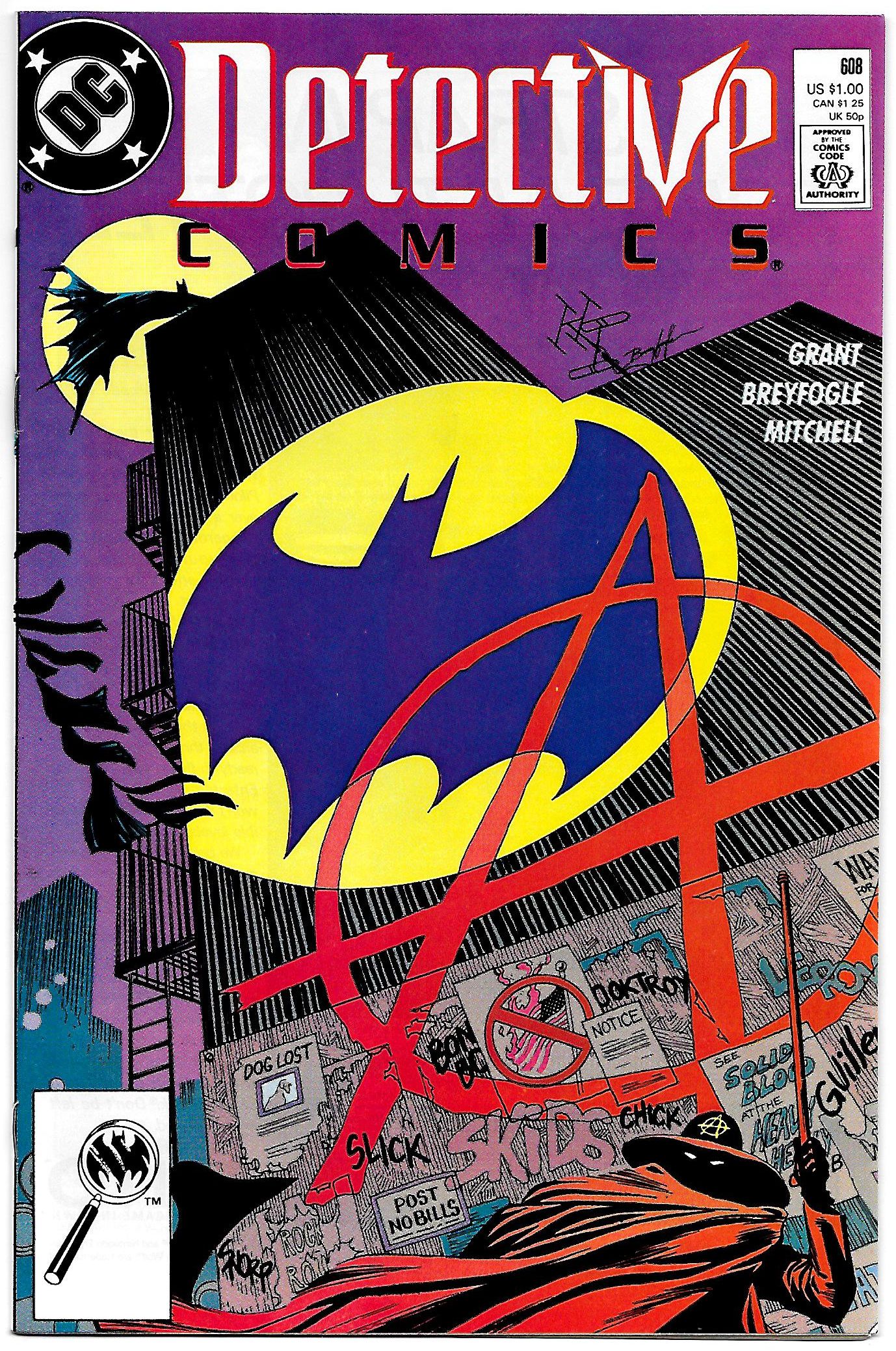 The cover of Detective Comics #608, one of Norm Breyfogle's favourites on the book