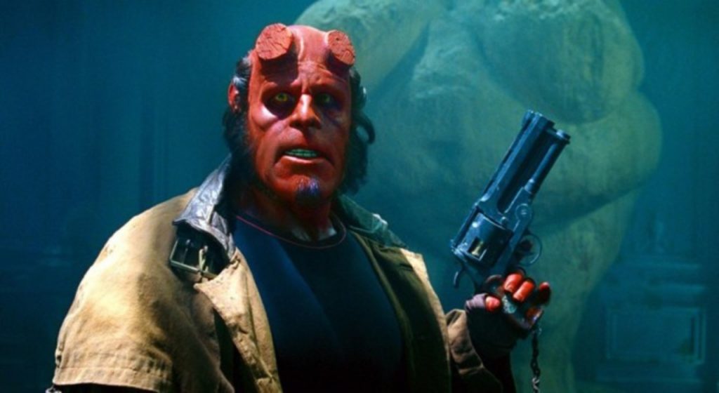 Ron Perlman in the 2004 Hellboy, directed by Guillermo del Toro