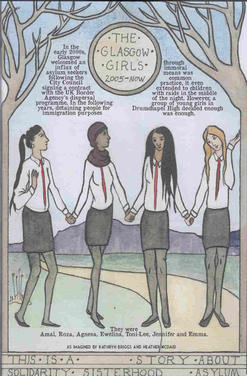 "The Glasgow Girls" by Kathryn Briggs and Heather McDaid, from the We Shall Fight Until We Win anthology, published BHP Comics/404 Ink