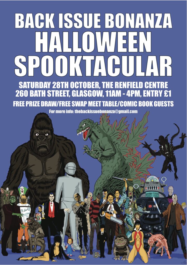 Back Issue Bonanza Halloween  - Spooktacular 2023 - Poster by Jim Gangaman Stewart
