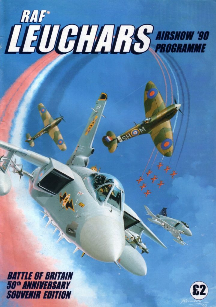 Ian Kennedy's cover for the 1990 RAF Leuchars Programme