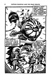 A page from Tit-Bits Science Fiction Comics #4 - "Captain Diamond and The Space Pirates"