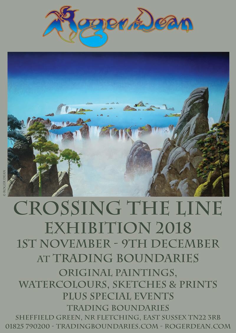 Roger Dean “Crossing the Line” Exhibition Poster