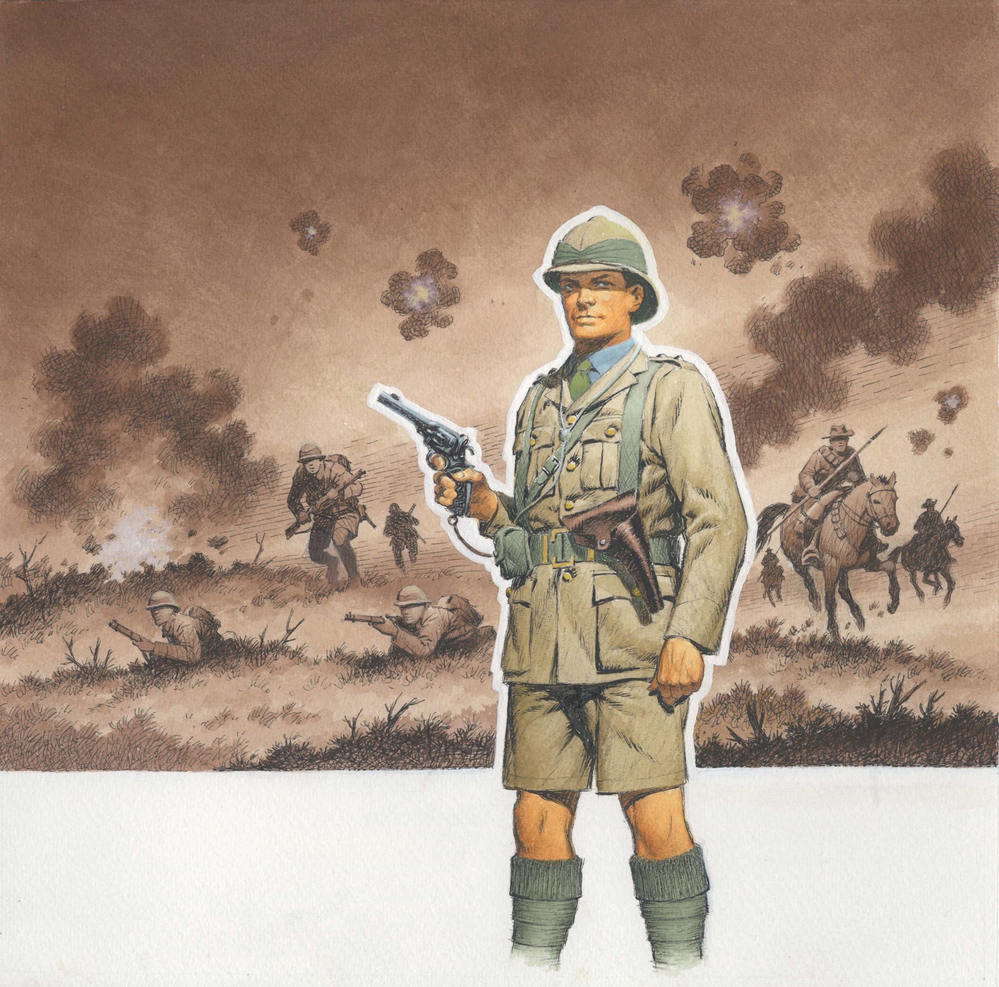 Commando 4739 - 'Attack on Arabia' cover art by Ian Kennedy