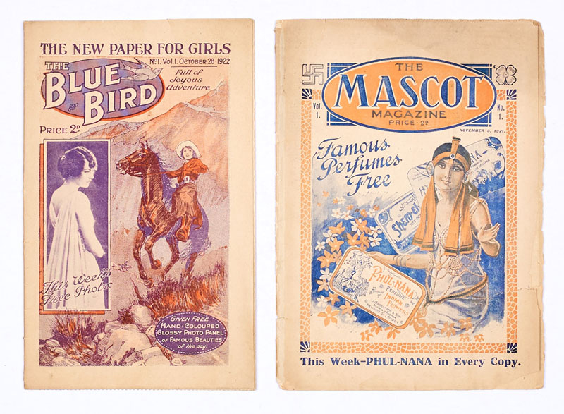 Blue Bird 1 (1922), Mascot 1 (1921) - first issue girls' comics published by DC Thomson