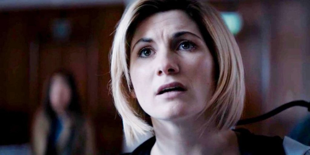 The Doctor (Jodie Whittaker) in Arachnids in the UK. Image © BBC/BBC Studios