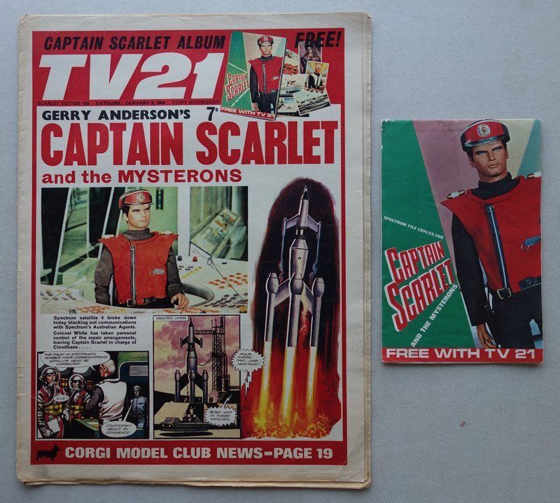 TV21 Issue 155 - cover dated 6th January 1968 - with free gift