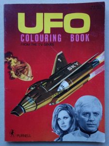 UFO Colouring Book (1971), published by Purnell
