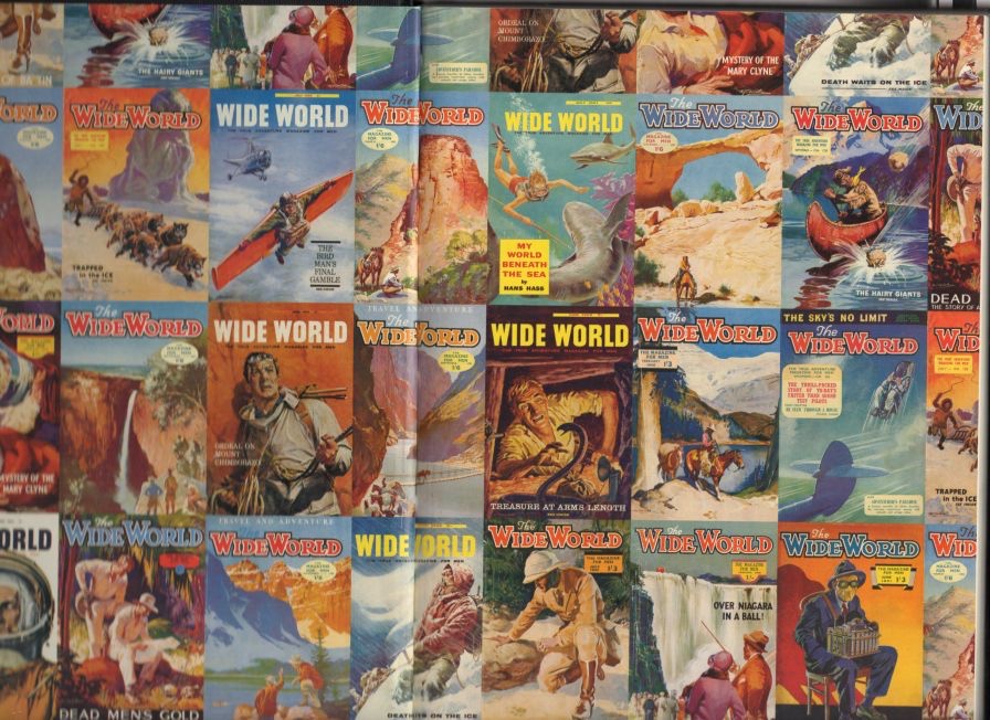 Examples of Wide World painted covers by various artists