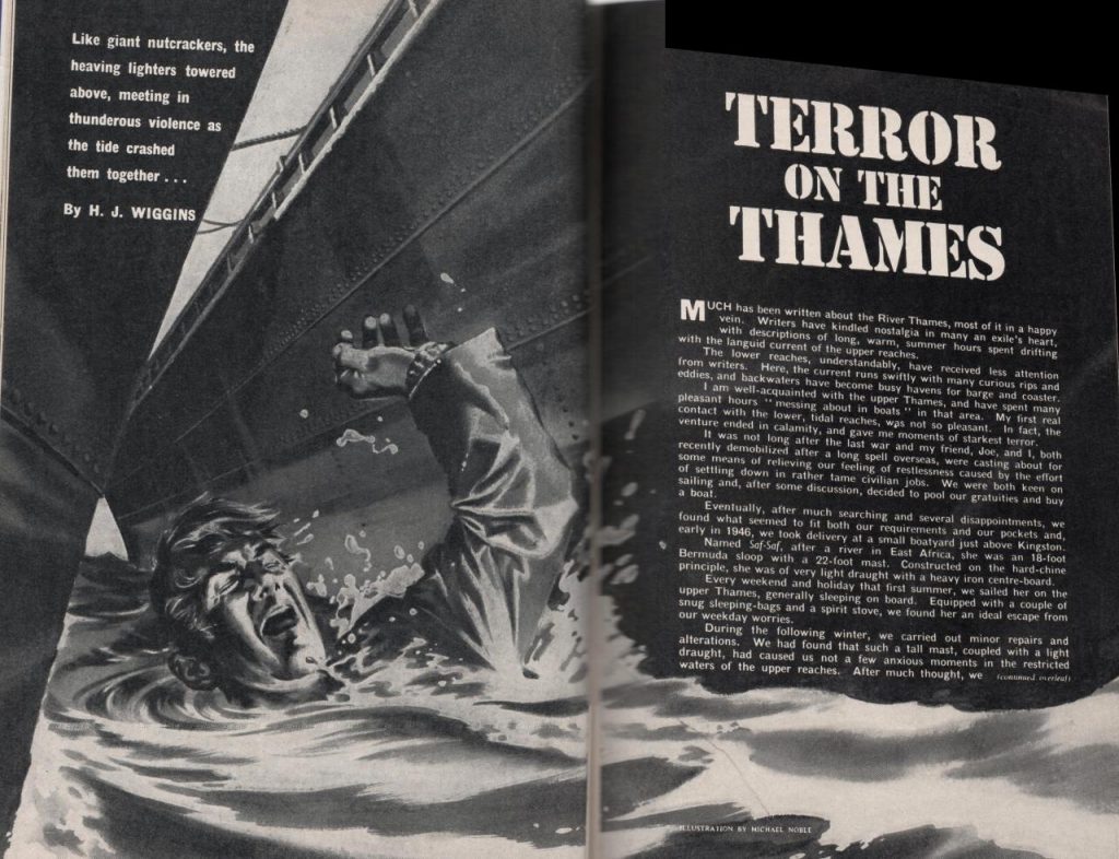 Wide World October 1962 p234-235 “Terror on the Thames” by H. J. Higgins