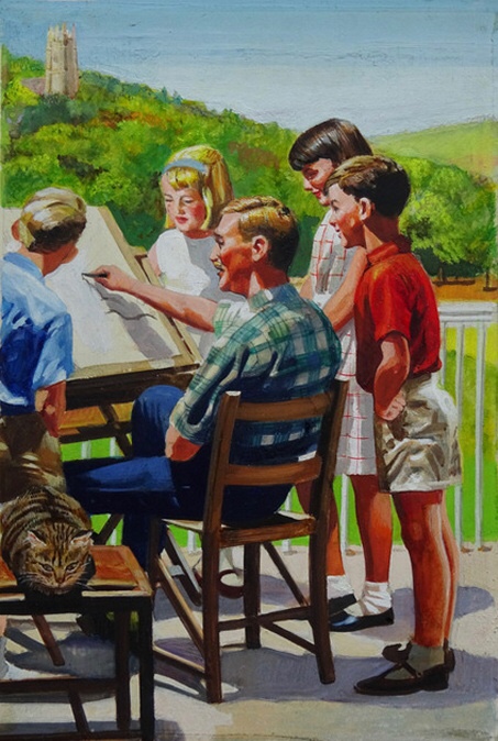 Ladybird Books - art from Out in the Sun by Frank Hampson