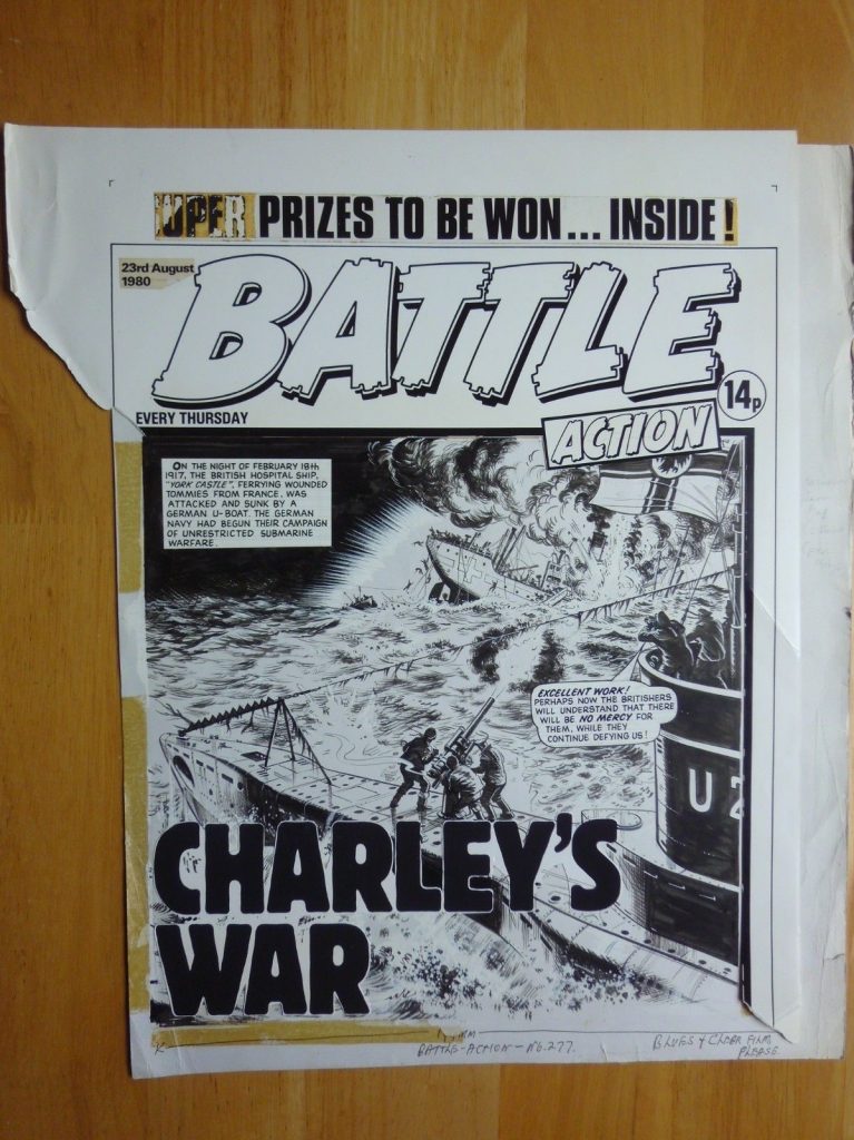 Battle cover art - Charley's War - cover dated 23rd August 1980