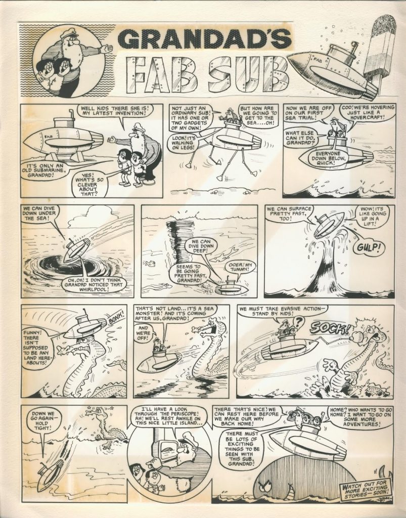 Whacko! Custom Comic (1970s) - Grandad’s Fab Sub by Terry Bave