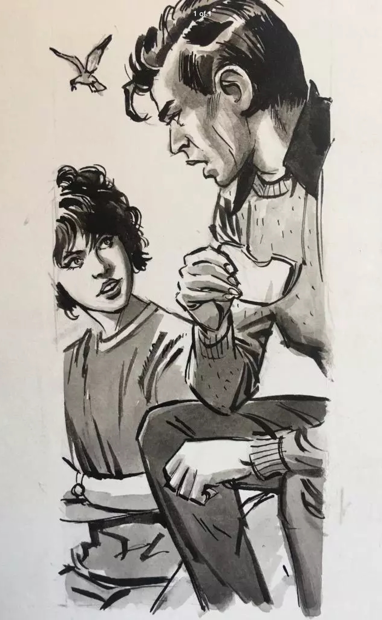 1980s Famous Five illustration by Leslie Branton
