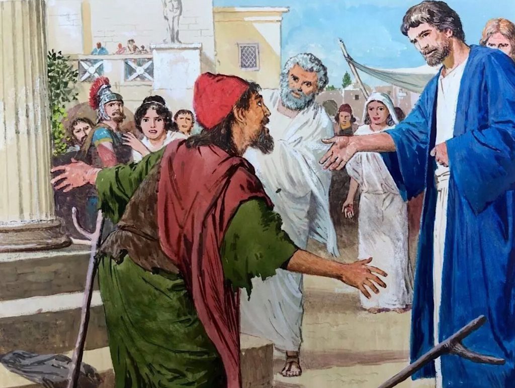 New Testament illustration by Clive Uptton
